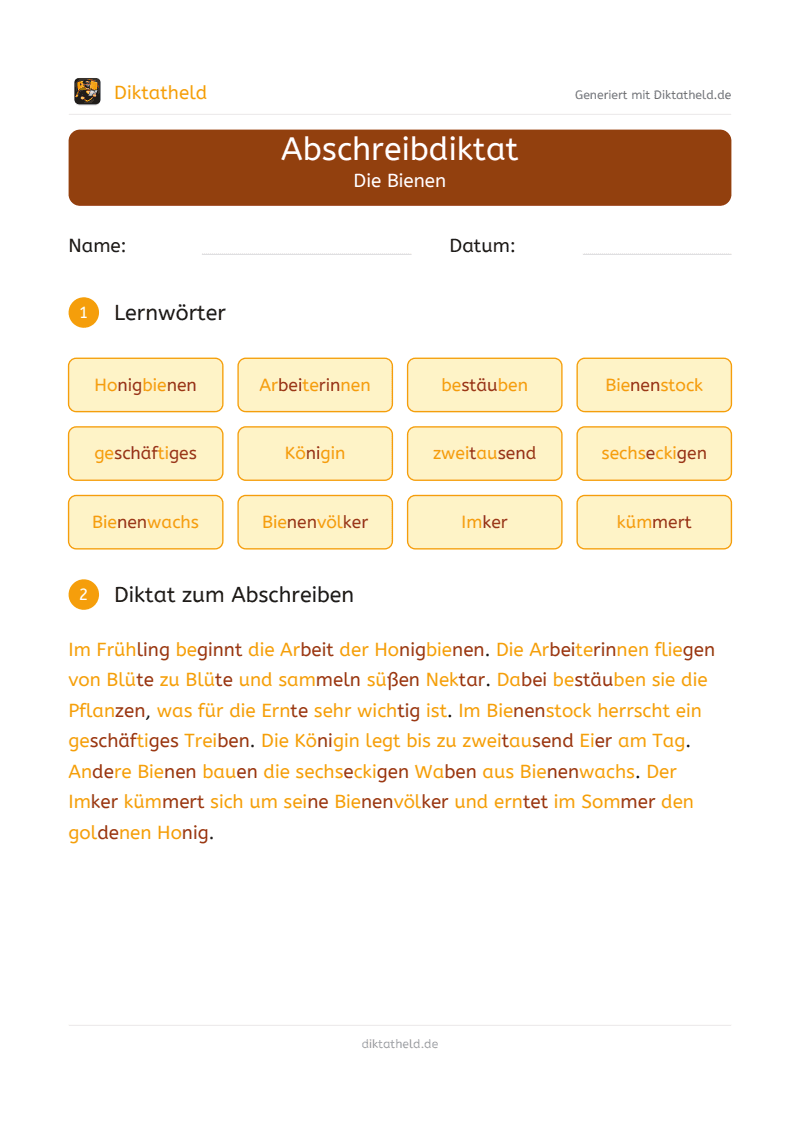 Vorschau: Die Bienen